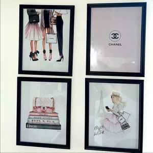 Designer inspired wall art